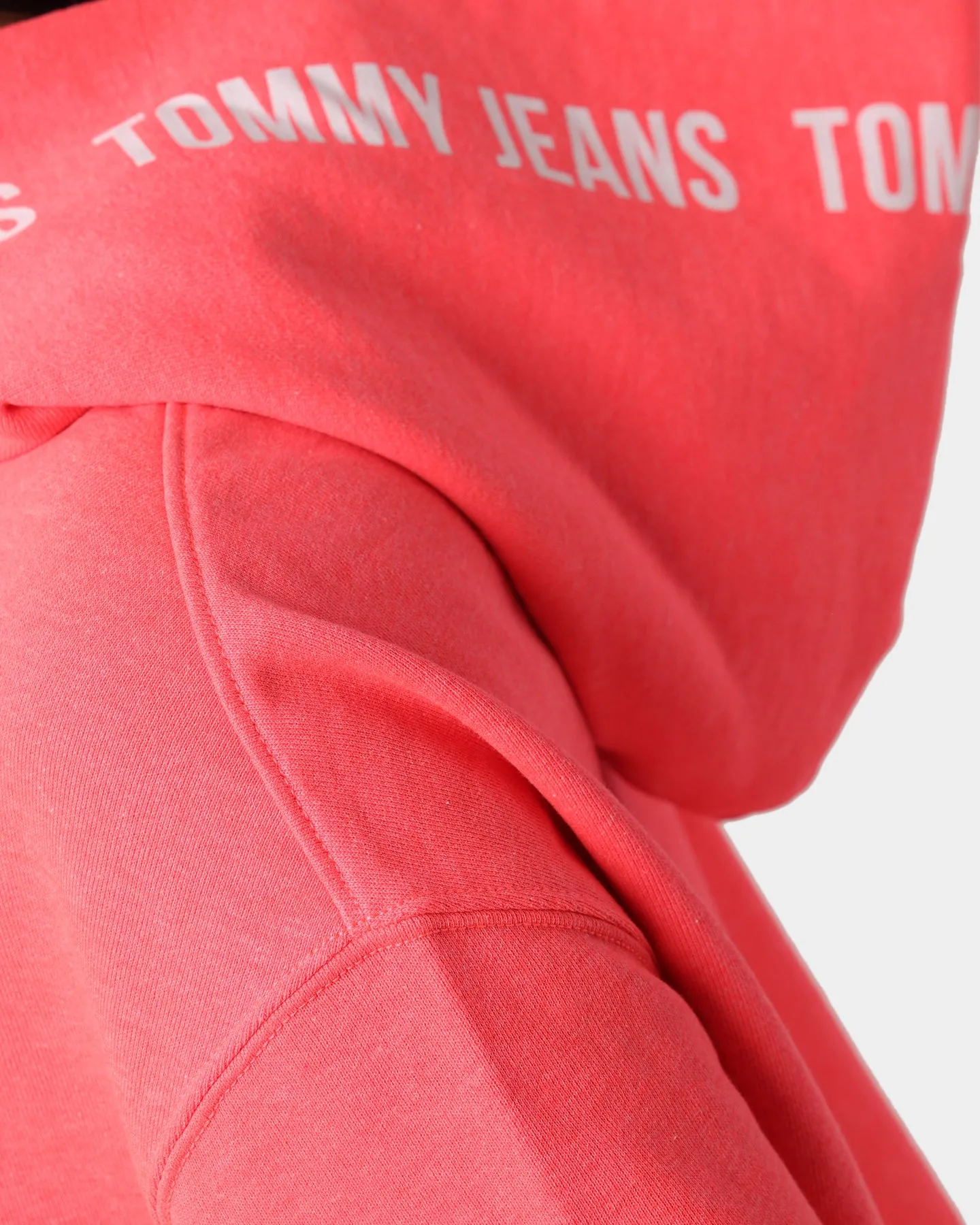 Tommy Jeans Women's Repeat Logo Tape Hoodie Diva Pink